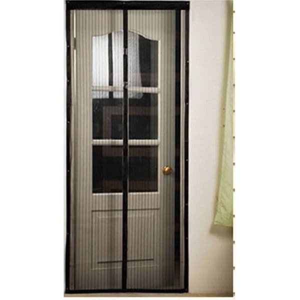 Magnetisk myggnätsgardin 2 remsor Tight Mesh Transparent myggmedel volanger insektskryptering dörrfönster