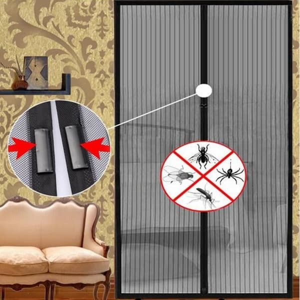 Myggnät - Fly Bug insekt - 2060 x 1005 mm - Magnetisk - Justerbar - Dörr