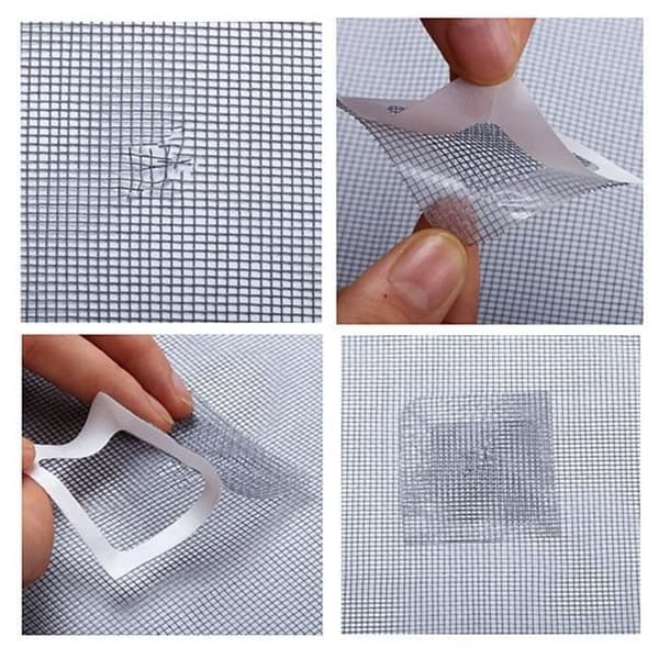 Fönsternät Myggavvisande Mesh Strumpbyxor Garn Patch Reparation Tejp Skärm Fönsterdörr Myggnät Patch [6599BD1]