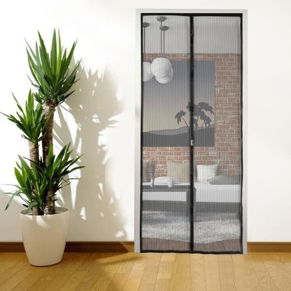 Myggnät Fönster Dörr Skärm Förstärkt flexibel Med kraftiga magneter-Mygg Insekt-100x210cm