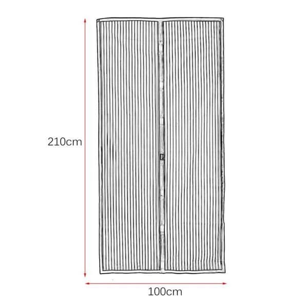 Myggnät Fönster Dörr Skärm Förstärkt flexibel Med kraftiga magneter-Mygg Insekt-100x210cm