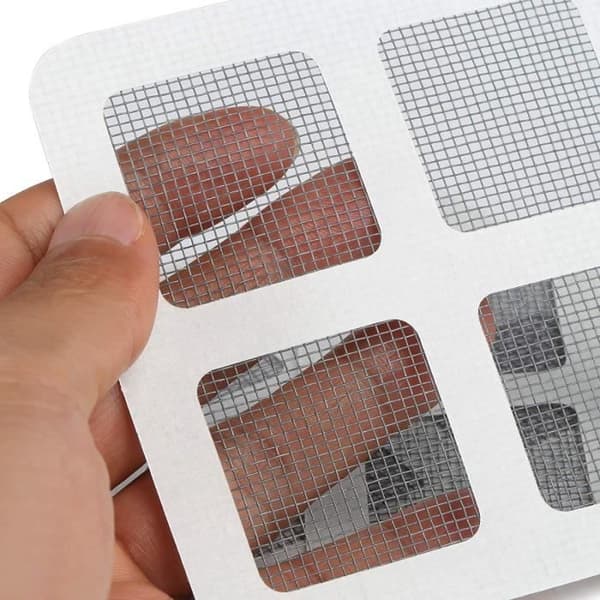 GWHOLE 21 st självhäftande reparationstejplapp 10 x 10 cm för myggnät Fönsterdörr Anti-mygginsektsmedel