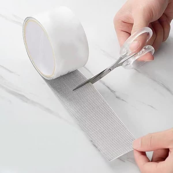 Dioche Adhesive Myggnät Reparationstejp - Reparerar hål och revor - Lätt att använda