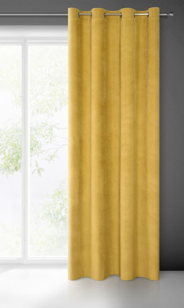 KLARGAVET GARDIN MILO 140 X 250 CM GULD