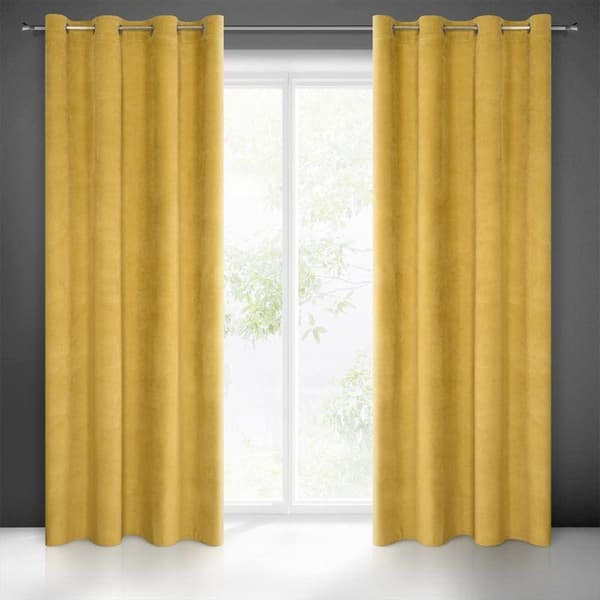 KLARGAVET GARDIN MILO 140 X 250 CM GULD