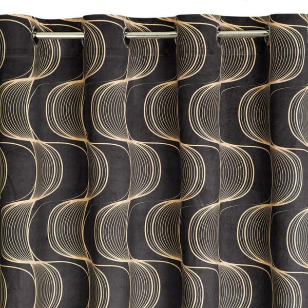 KLARGAVET GARDIN POLA 140 X 250 CM SORT