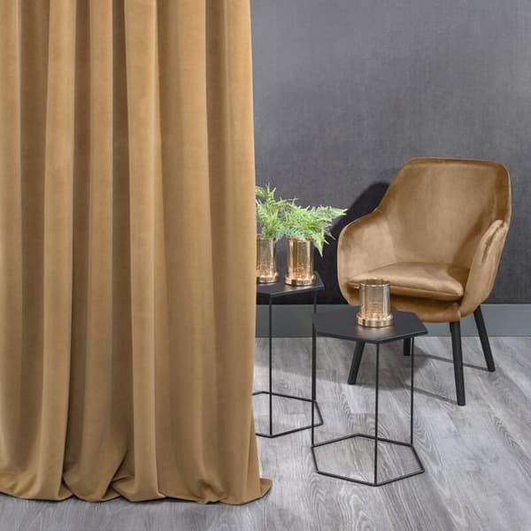 KRISTI KLARGAVET GARDIN PÅ TAPE 140 X 270 CM HONNING