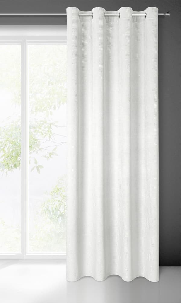 KLARGAVET GARDIN ELIZA 140 X 250 CM HVID