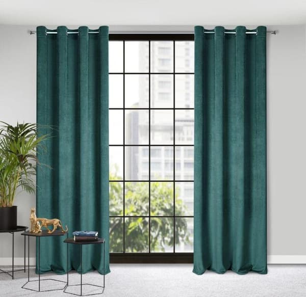 KLARGAVET GARDIN ELIZA 140 X 250 CM MØRK MYNTE