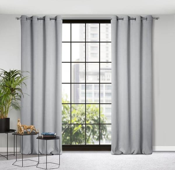 KLARGÅRET GARDIN AMARO 140 X 250 CM GRÅ