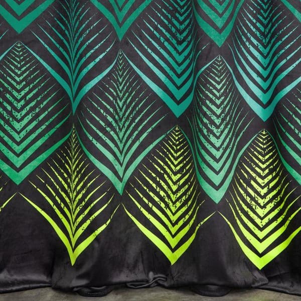 FÄRDIG Gjord gardin ANGELINA 140 X 250 CM SVART
