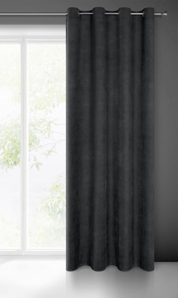 KLARGAVET GARDIN MILO 140 X 250 CM SORT