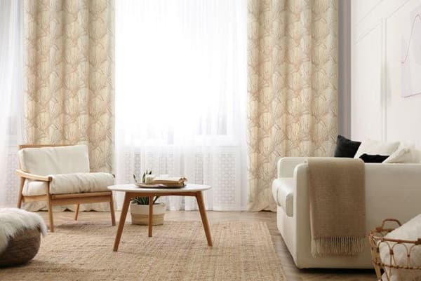 KLARGAVET GOJA-GARDIN 140 X 250 CM CREME