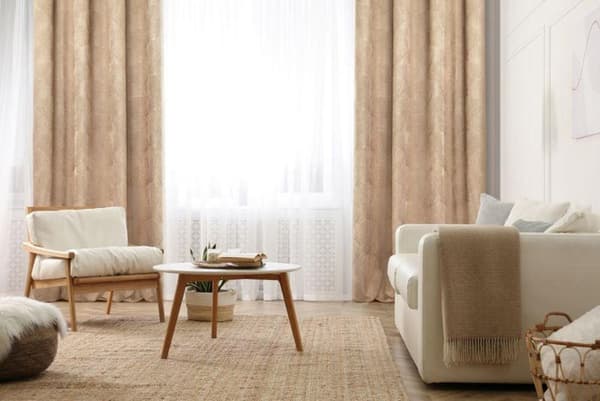 KLARGAVET GOJA GARDIN 140 X 250 CM BEIGE