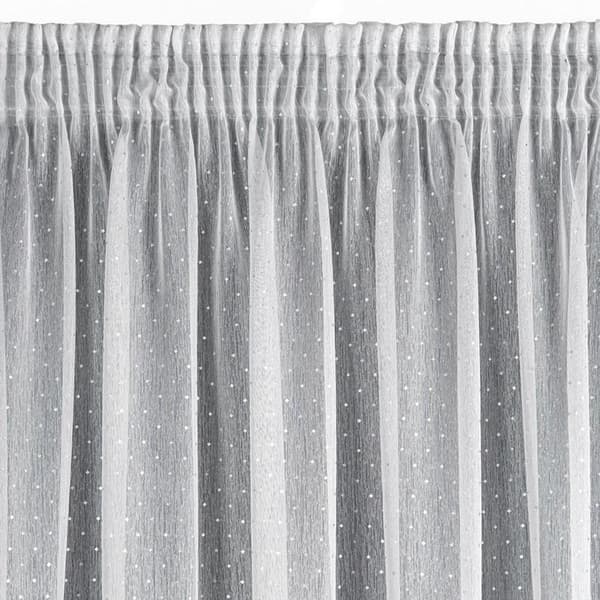 SIBEL KLARGÅRET GARDIN PÅ TAPE 400 X 250 CM HVID