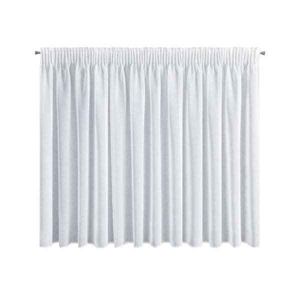 FÆRDIG LANA GARDIN PÅ TAPE 350 X 150 CM HVID