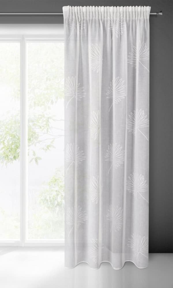 JANE KLARGAVET GARDIN PÅ TAPE 140 X 270 CM HVID