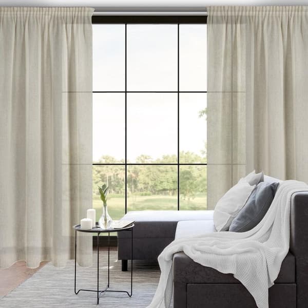 KLARGAVET GARDIN EMILIA PÅ TAPE 140 X 270 CM CREME