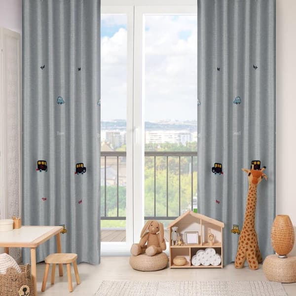 FÄRDIG GARDIN ALVIN 140 X 250 CM SILVER