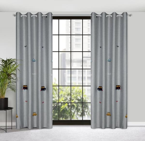 FÄRDIG GARDIN ALVIN 140 X 250 CM SILVER