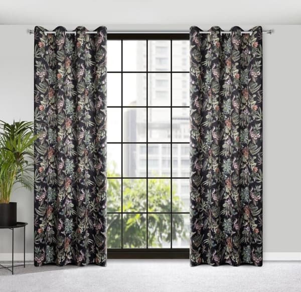 BECKY KLARGAVET GARDIN 140 X 250 CM SORT