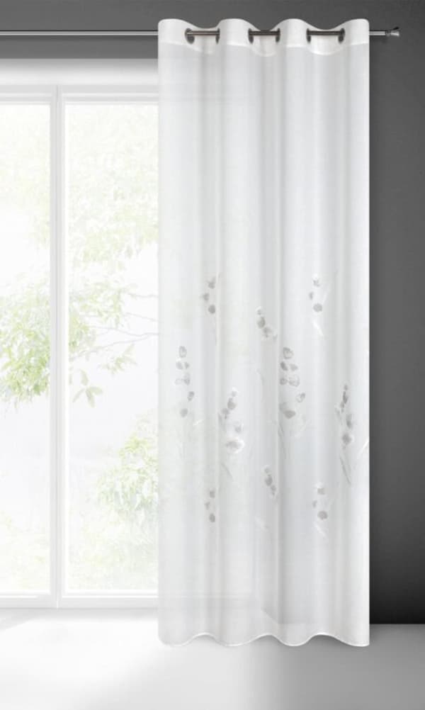KLARGAVET GARDIN ISABEL 140 X 250 CM HVID