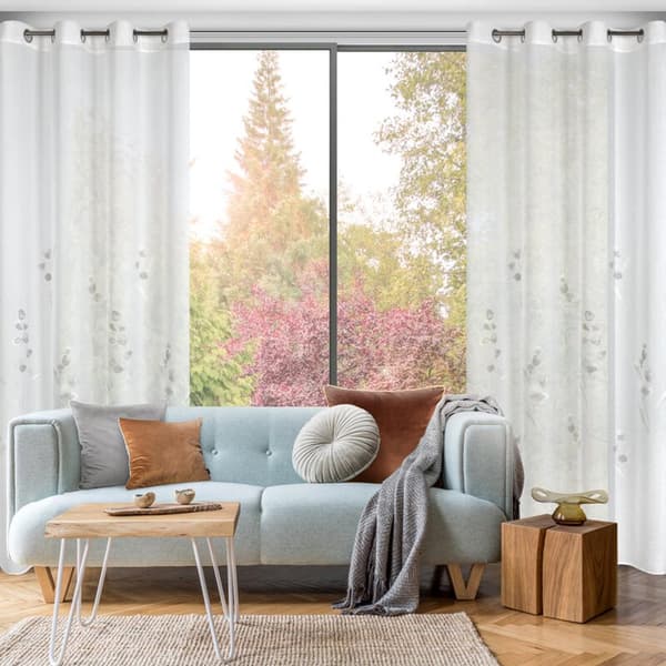 KLARGAVET GARDIN ISABEL 140 X 250 CM HVID