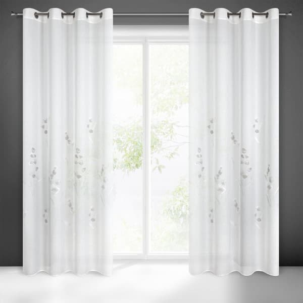 KLARGAVET GARDIN ISABEL 140 X 250 CM HVID