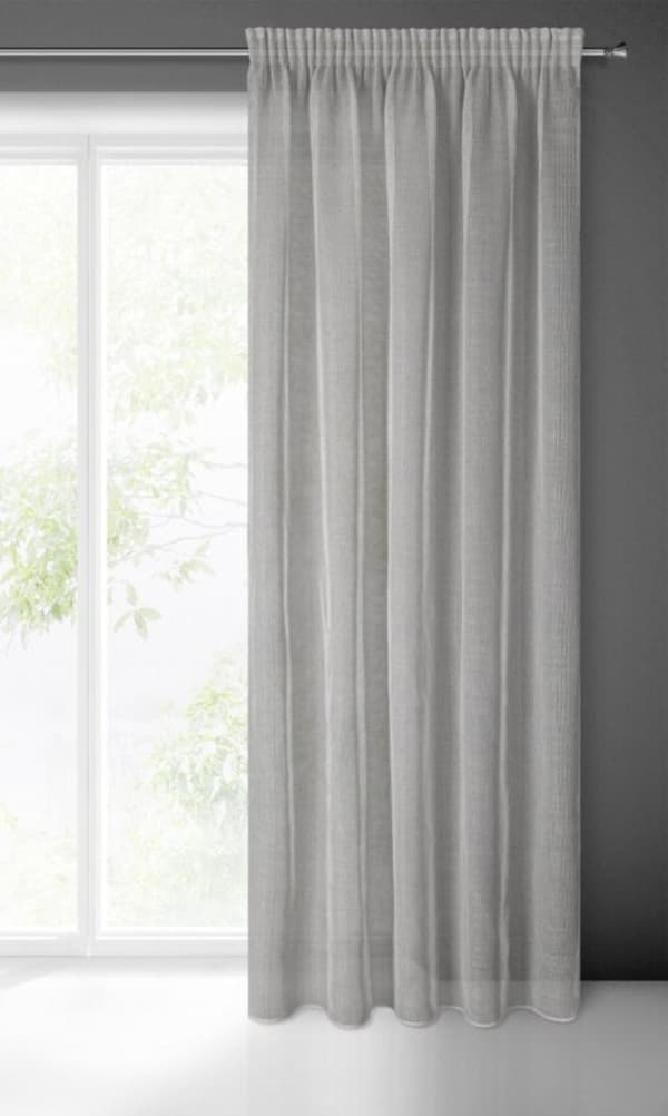 KIM 2 KLARGAVET GARDIN PÅ TAPE 140 X 300 CM GRÅ