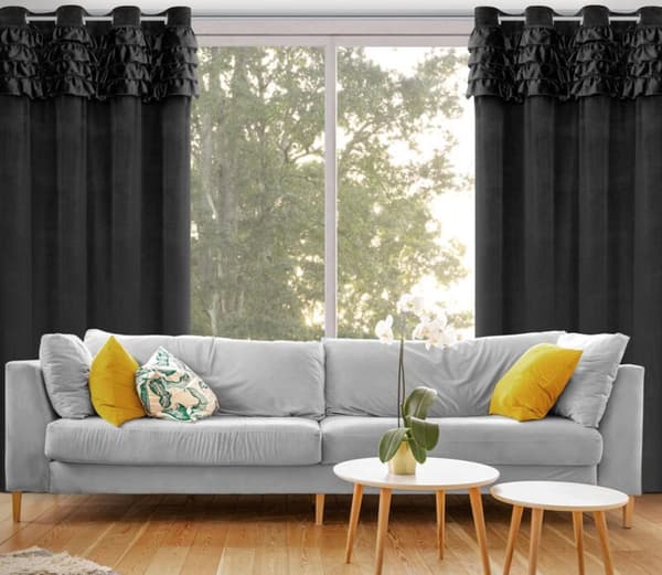 KLARGAVET GARDIN ERIN 140 X 250 CM SORT