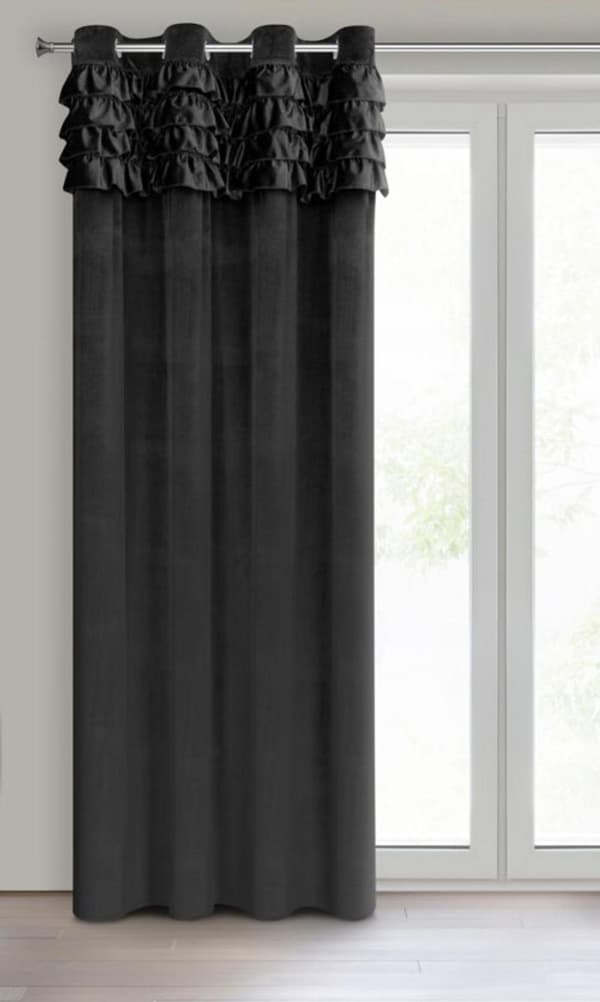 KLARGAVET GARDIN ERIN 140 X 250 CM SORT