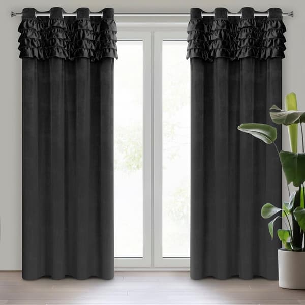 KLARGAVET GARDIN ERIN 140 X 250 CM SORT