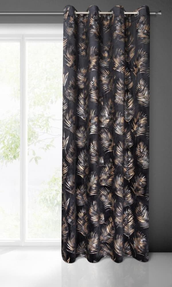 KLARGAVET GARDIN GLORIA 140 X 250 CM SORT