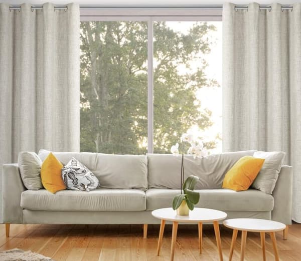 FÄRDIG ROMA gardin 140 X 250 CM NATURLIG