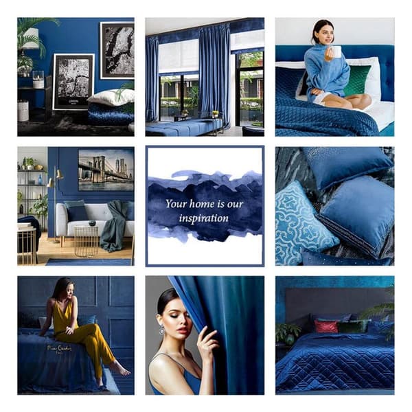 KLARGAVET GARDINBIL 1 140 X 250 CM NAVY