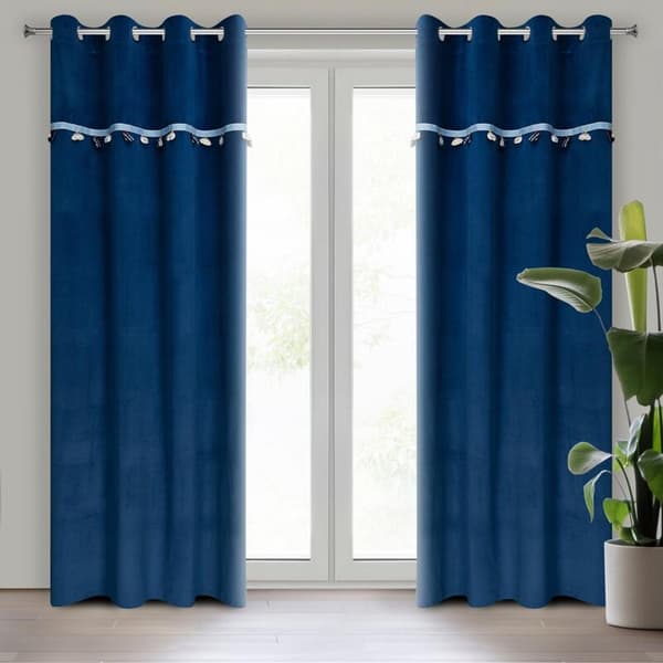 KLARGAVET GARDINBIL 1 140 X 250 CM NAVY
