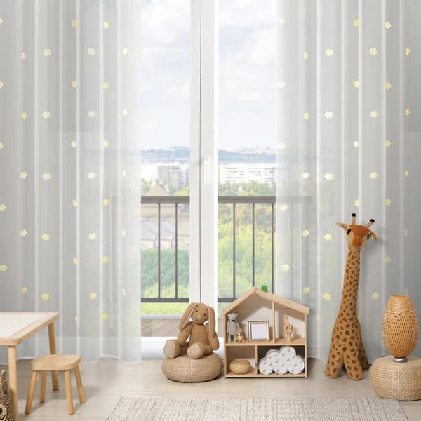 KLARGAVET GARDIN ELSA 140 X 250 CM HVID