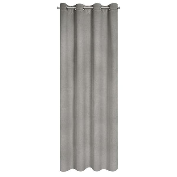 FÄRDIG Gjord gardin AMARO 140 X 250 CM GRÅ-BEIGE