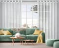 Miniatyrbillede 11 af 11: KLARGAVET GARDIN KELLY 300 X 250 CM HVID