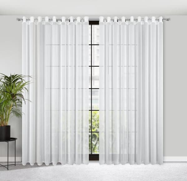 KLARGAVET GARDIN CALLA 300 X 260 CM HVID