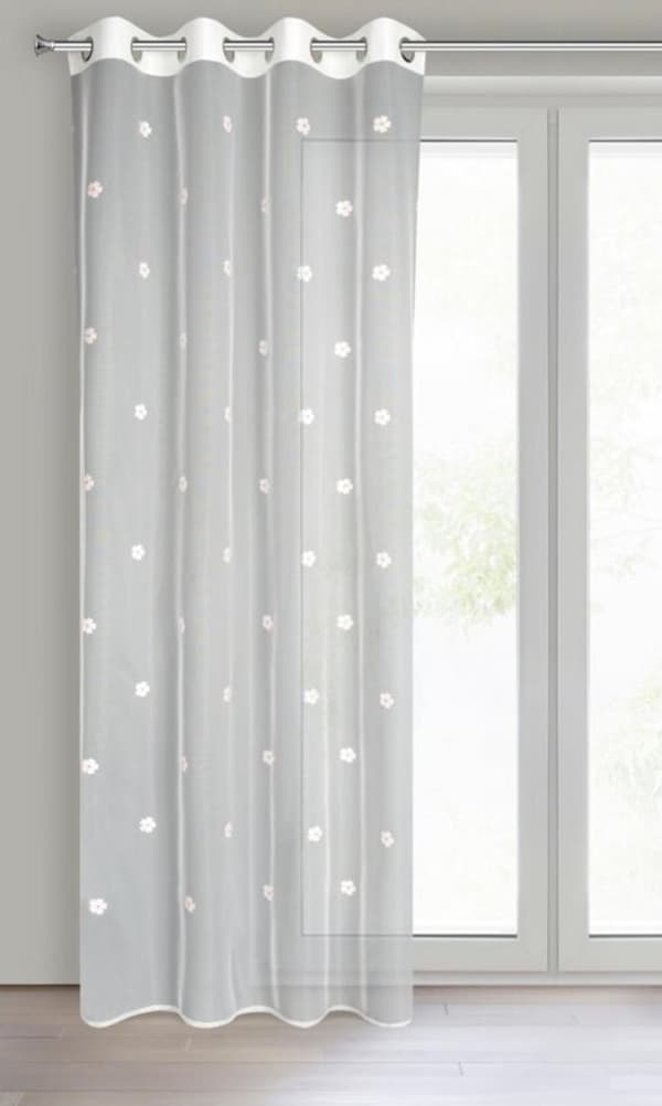 KLARGAVET GARDIN ELSA 140 X 250 CM HVID