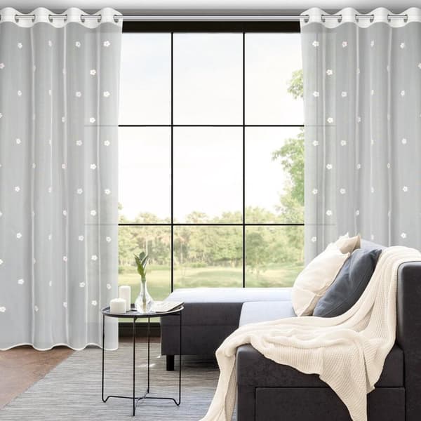 KLARGAVET GARDIN ELSA 140 X 250 CM HVID