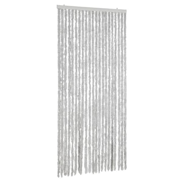 vidaXL flueforhæng 100x200 cm chenille grå