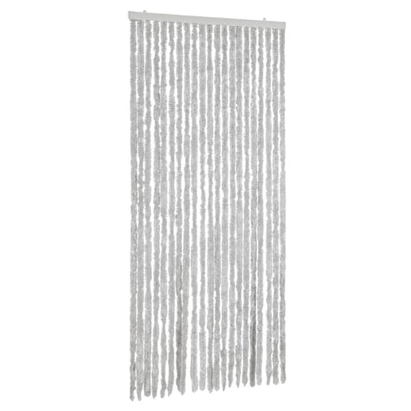 vidaXL Fluegardin grå 56x185 cm chenille