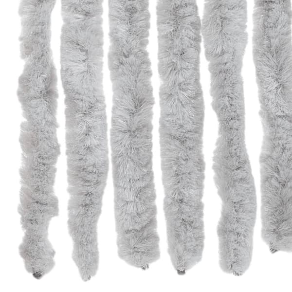 vidaXL flueforhæng 56x185 cm chenille grå