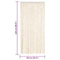 Miniatyrbild 8 av 8: vidaXL Insektsgardin beige och vit 90x220 cm chenille