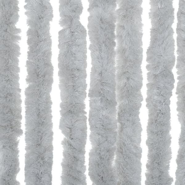 vidaXL flueforhæng 90x220 cm chenille grå
