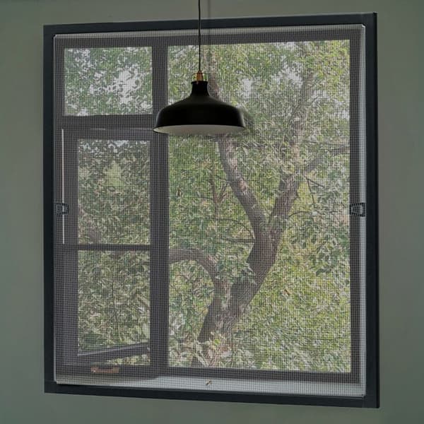 XMTECH 80x100cm myggnät för fönster - myggnät för ramfönster myggnätsnät - antracit, 5 delar