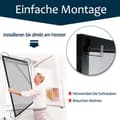 Miniatyrbild 5 av 6: XMTECH 80x100cm myggnät för fönster - myggnät för ramfönster myggnätsnät - antracit, 5 delar