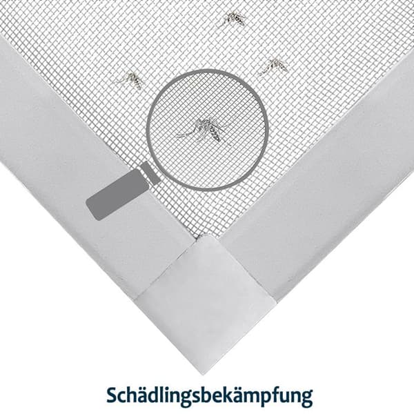 XMTECH 120x140cm Myggnät för fönster - Myggnät för ramfönster Myggnätsnät - Vit, 4 delar
